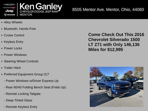 2016 Chevrolet Silverado 1500 LT