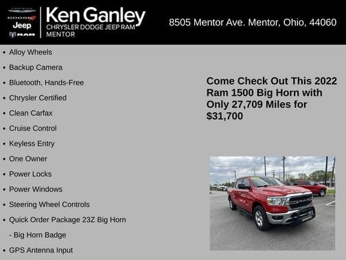 2022 RAM 1500 Big Horn