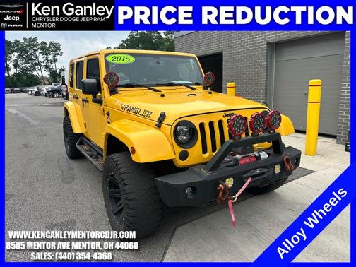 Baja Yellow Clearcoat 2015 Jeep Wrangler Unlimited Sahara