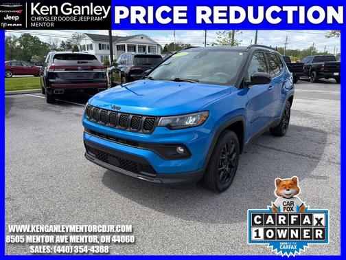Hydro Blue Pearlcoat 2024 Jeep Compass Latitude