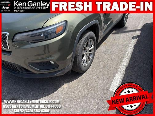 Olive Green Pearlcoat 2019 Jeep Cherokee Latitude Plus