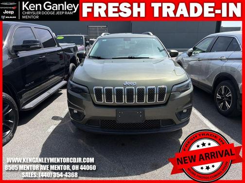 Olive Green Pearlcoat 2019 Jeep Cherokee Latitude Plus