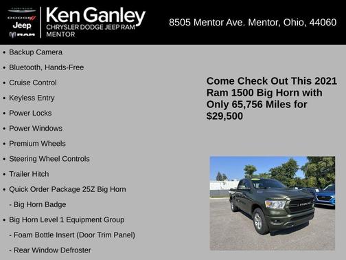 2021 RAM 1500 Big Horn