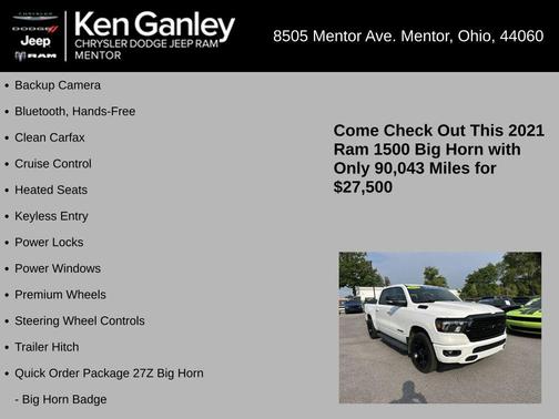 2021 RAM 1500 Big Horn