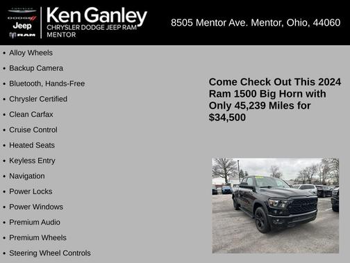 2024 RAM 1500 Big Horn/Lone Star