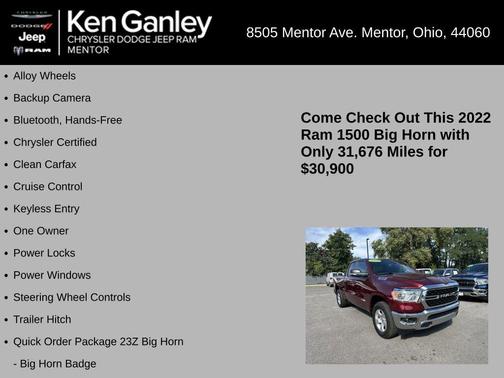 2022 RAM 1500 Big Horn
