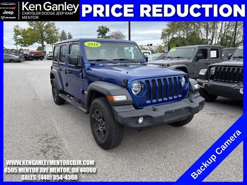 Ocean Blue Metallic 2018 Jeep Wrangler Unlimited Sport