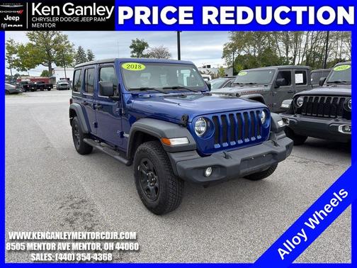 Ocean Blue Metallic 2018 Jeep Wrangler Unlimited Sport