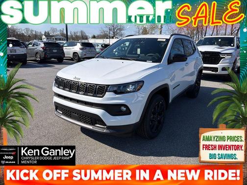 Bright White Clearcoat 2026 Jeep Compass Latitude