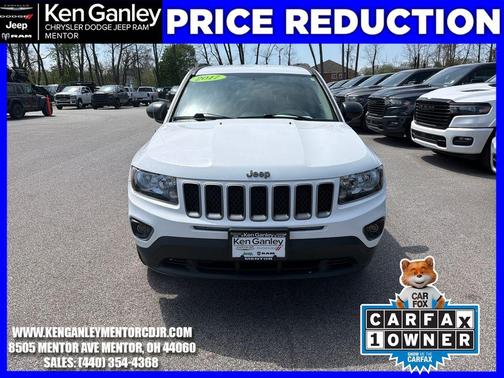 Bright White Clearcoat 2017 Jeep Compass Sport