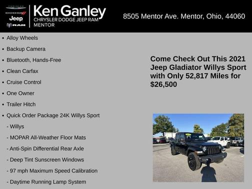 2021 Jeep Gladiator Sport