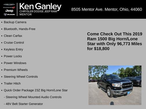 2019 RAM 1500 Big Horn