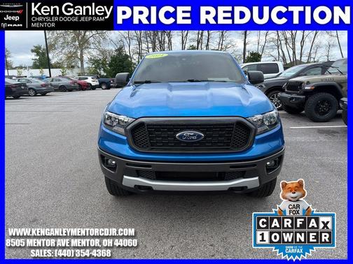 Blue 2021 Ford Ranger XLT