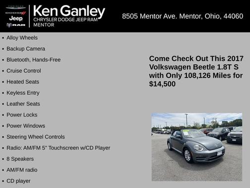 2017 Volkswagen Beetle 1.8T S