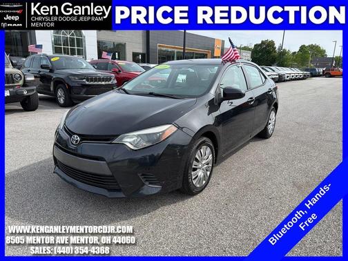 Black Sand Pearl 2016 Toyota Corolla LE