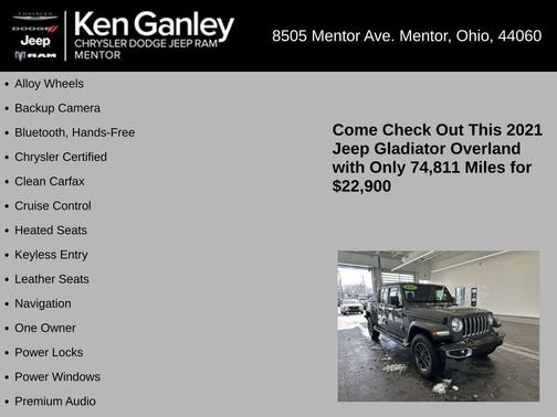 2021 Jeep Gladiator Overland