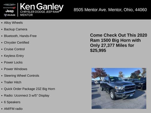 2020 RAM 1500 Big Horn