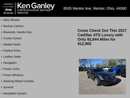 2017 Cadillac ATS 2.0L Turbo Luxury