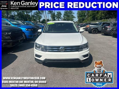 Pure White 2019 Volkswagen Tiguan 2.0T SE