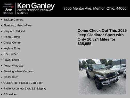 41 2025 Jeep Gladiator Sport