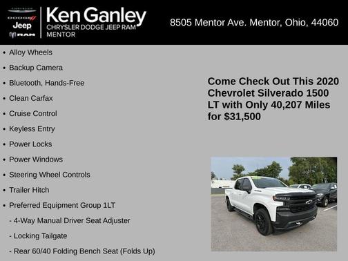 2020 Chevrolet Silverado 1500 LT