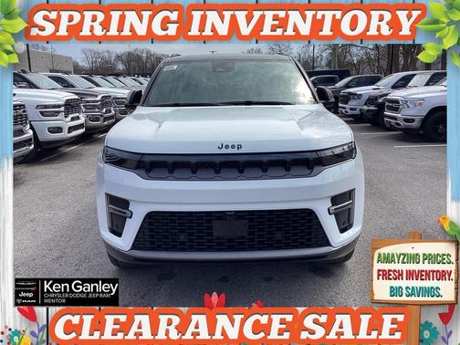 Bright White Clearcoat 2026 Jeep Grand Wagoneer Summit Obsidian