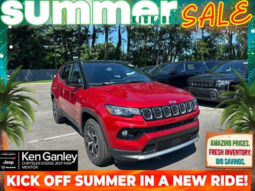 Red 2026 Jeep Compass Limited