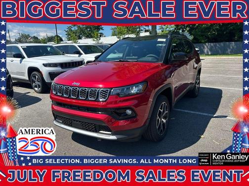 Red 2026 Jeep Compass Limited