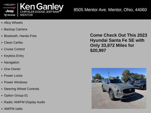 2023 Hyundai SANTA FE SE