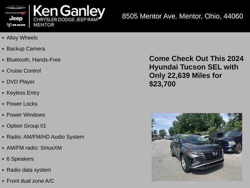 Dark Gray Metallic 2024 Hyundai TUCSON SEL