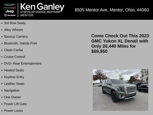 2023 GMC Yukon XL Denali