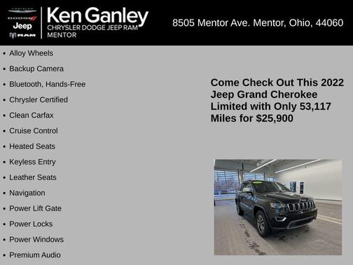 2022 Jeep Grand Cherokee WK Limited