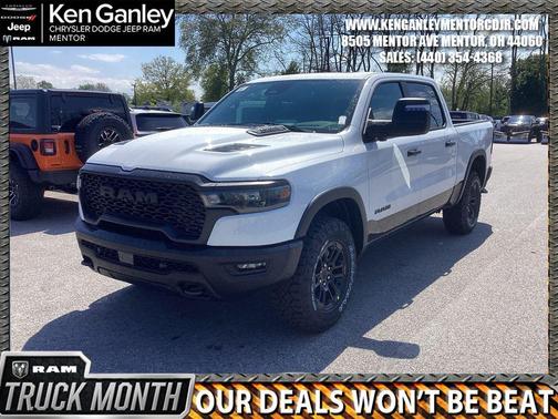 Bright White Clearcoat 2026 RAM 1500 Rebel