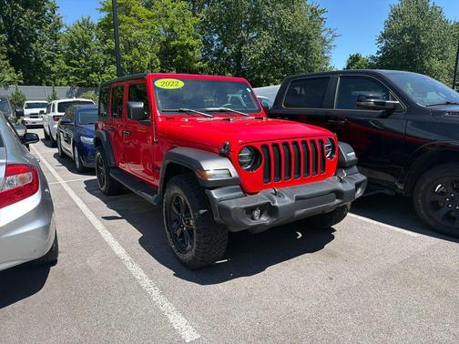 Firecracker Red Clearcoat 2022 Jeep Wrangler Unlimited Sport Altitude