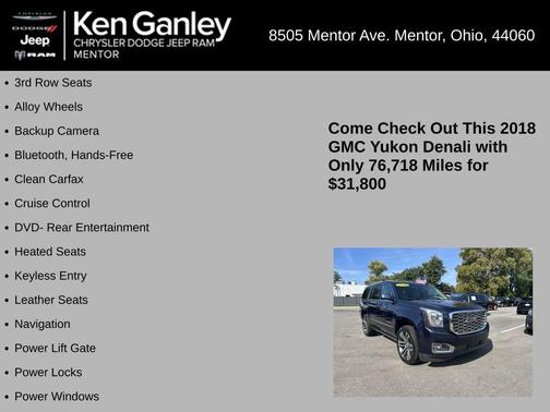 2018 GMC Yukon Denali