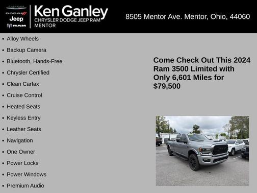 Billet Silver Metallic Clearcoat 2024 RAM 3500 Limited
