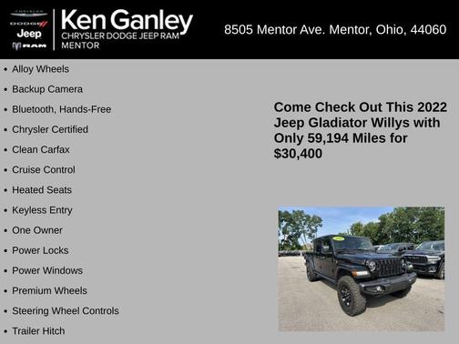 2022 Jeep Gladiator Sport