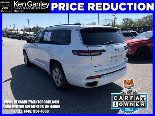 Bright White Clearcoat 2023 Jeep Grand Cherokee L Overland