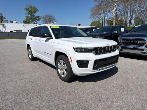 Bright White Clearcoat 2023 Jeep Grand Cherokee L Overland