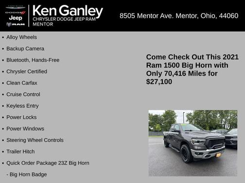 2021 RAM 1500 Big Horn