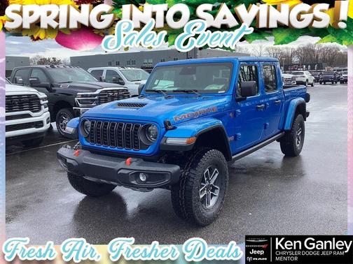 Hydro Blue Pearlcoat 2026 Jeep Gladiator Mojave