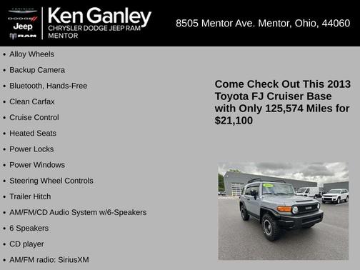 2013 Toyota FJ Cruiser Base
