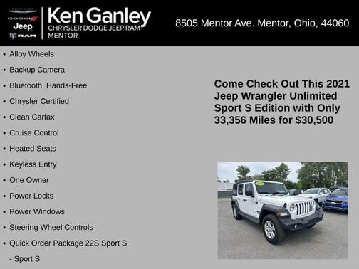 2021 Jeep Wrangler Unlimited Sport