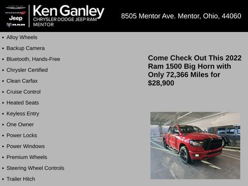 2022 RAM 1500 Big Horn