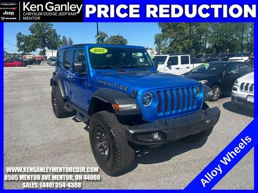 Hydro Blue Pearl 2022 Jeep Wrangler Unlimited Sport