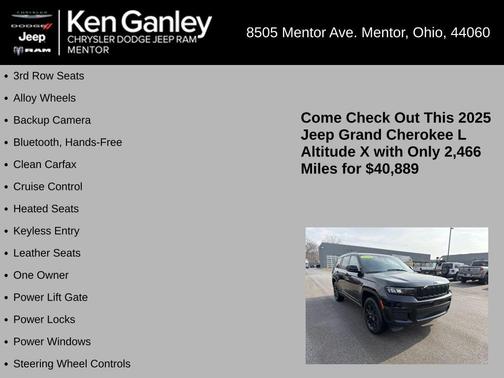 2025 Jeep Grand Cherokee L Laredo