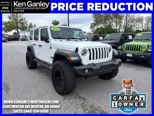 Bright White Clearcoat 2022 Jeep Wrangler Unlimited Sport
