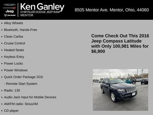 2016 Jeep Compass Latitude