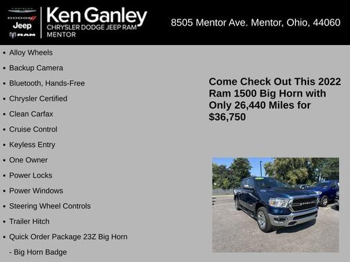 2022 RAM 1500 Big Horn