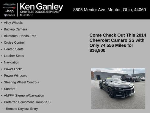 2014 Chevrolet Camaro 2SS